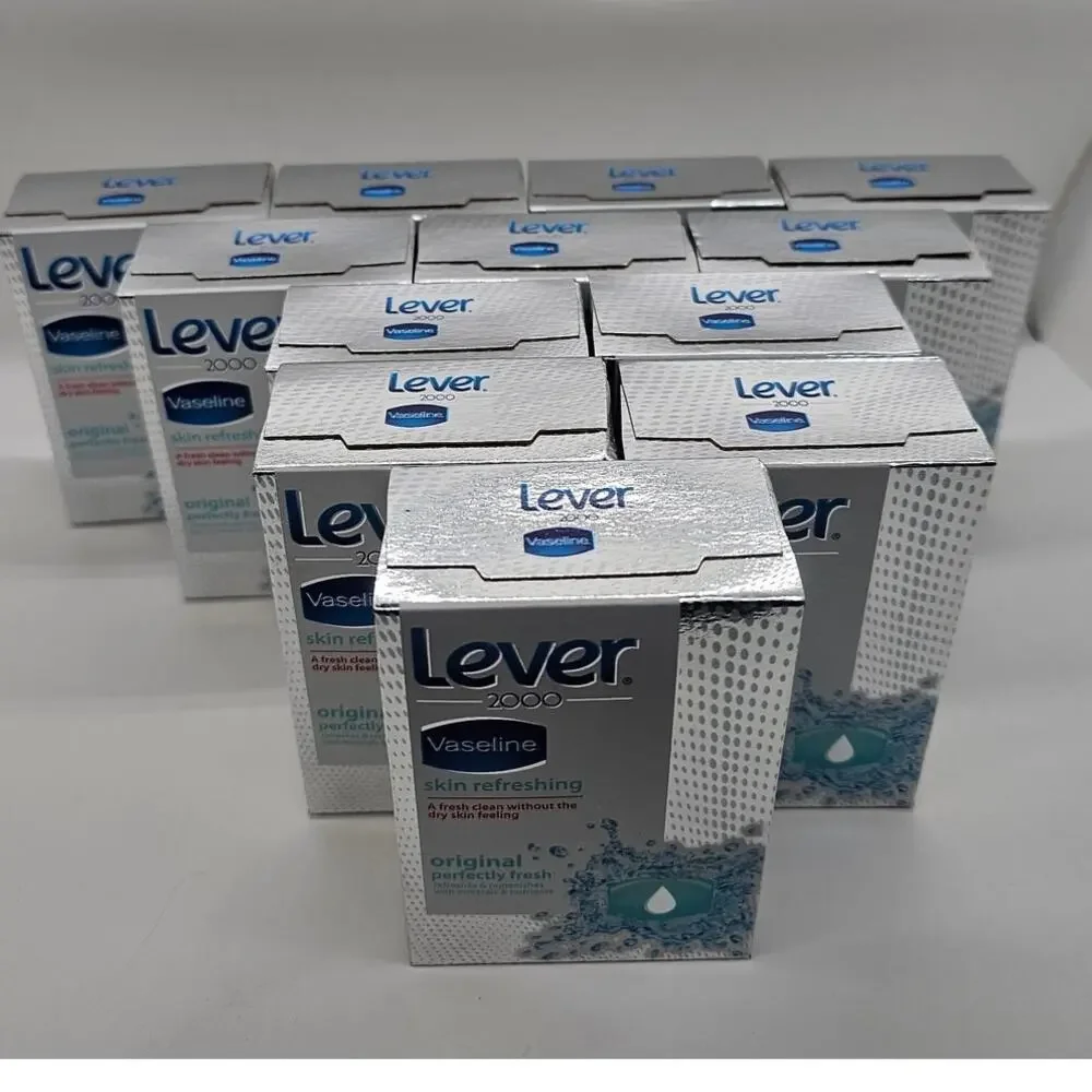 Lever 2000 Vaseline Skin Refreshing Original Bar Soap Body Wash Lot of‎ 12